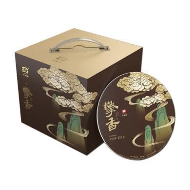 【云南特产】大益擎香普洱茶熟茶357g 七子饼茶新品 云南勐海茶厂 大益茶茶叶