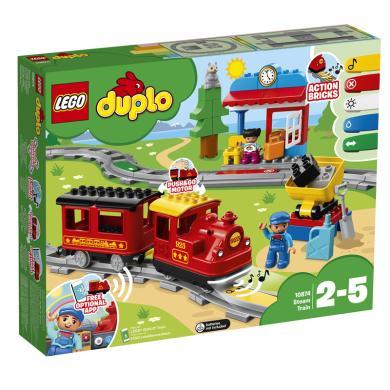 乐高（LEGO）积木玩具 大颗粒得宝系列生日礼物 10874 智能蒸汽火车