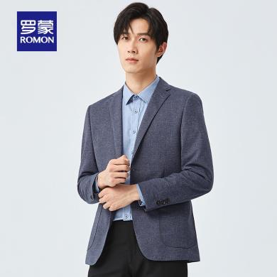 罗蒙男士商务西服2022秋季新款中青年职业单西外套休闲工装西装男2F161379