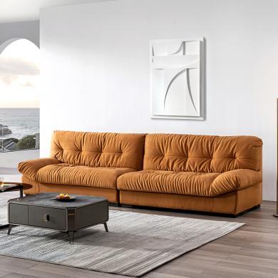 皇家密码 云朵羽绒网红沙发北欧意式小户型客厅科技布超软懒人沙发