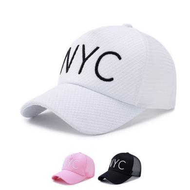 DAIYI戴奕帽子 夏季NYC透气镂空男女同款棒球帽 均码可调节大小
