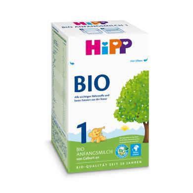 【支持购物卡】HiPPbio德国喜宝有机1段（3-6个月）600g/盒 多规格可选