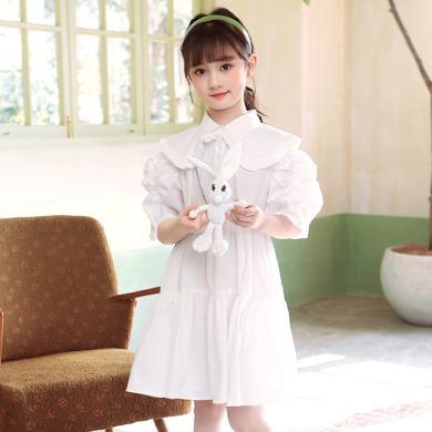 韩优童装女童连衣裙夏装儿童公主裙子洋气网红新款韩版大童装女孩夏季c82017