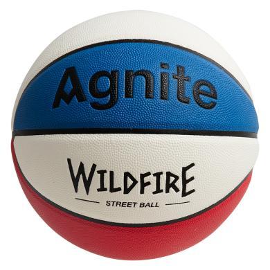 得力安格耐特篮球 F1113_7号花式PU篮球(红+蓝+白) 标准男子比赛用篮球