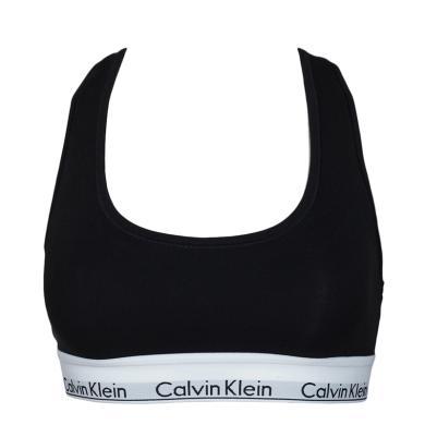 【支持购物卡】Calvin Klein/卡尔文.克莱恩 CK 女士运动背心logo边宽肩带（无胸垫） 香港直邮