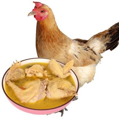 【顺丰/京东包邮】泓花会生鲜谷物散养新鲜老母鸡2只4斤
