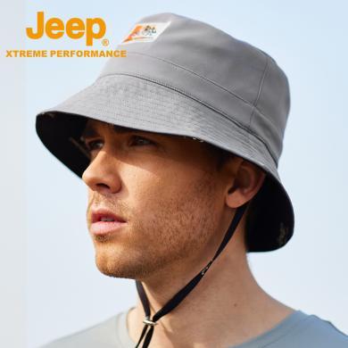 Jeep/吉普防晒帽子男女防紫外线遮脸渔夫帽可折叠钓鱼帽P213078920