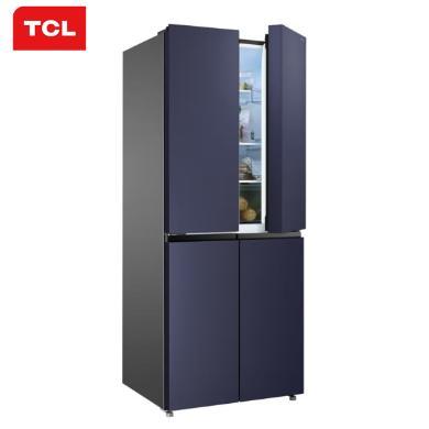 【新品】406升TCL冰箱风冷无霜变频十字对开门电冰箱烟霞紫外观 精细分储 纤薄机身 R406T11-UP-R406T11-UP