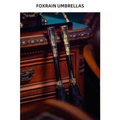 FOXRAIN雨狐复古绅士英伦风直杆长柄雨伞男士贵族伞高端