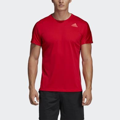 阿迪达斯 Adidas 短袖T恤男夏季运动休闲羽毛球服DX0068