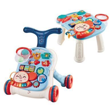 婴侍卫儿童多功能游戏桌婴幼儿学步手推车学习桌益智早教玩具YSWHY1018