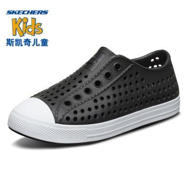 Skechers斯凯奇童鞋男女童夏季软底凉鞋大童沙滩舒适洞洞溯溪鞋 91990L