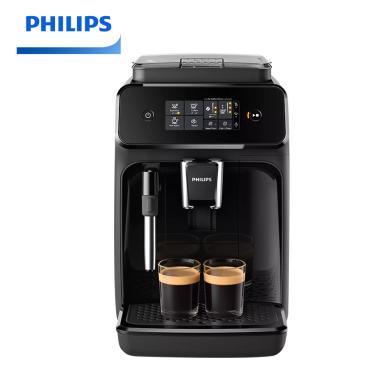 飞利浦（PHILIPS）黑珍珠咖啡机 入门款意式全自动家用现磨咖啡机原装进口 触控屏 EP1221