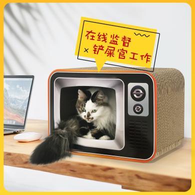 大电视机猫抓板猫窝纸箱磨爪器瓦楞纸猫爪板猫咪用品