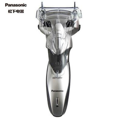 松下电动剃须刀（Panasonic）充电式男士胡须刀往复式电动刮胡刀全身水洗3刀头银色 ES-SL33-S405