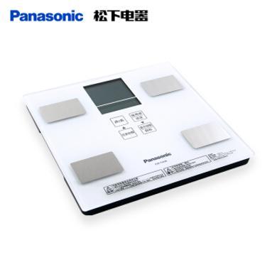 松下体脂秤（Panasonic）称体重秤家用称重电子秤人体秤体脂体测仪10项数据准确测量 EW-FA26 白色