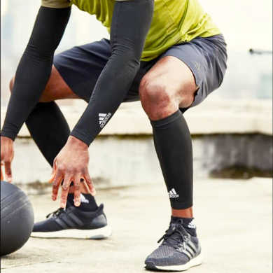 Adidas阿迪达斯运动护小腿压力套马拉松跑步篮球护套透气男女护具