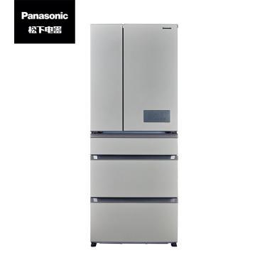 松下冰箱(Panasonic)532升 全开抽屉 银离子除味 变频无霜风冷大容量多门冰箱EE53WGB-W