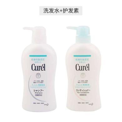 【支持购物卡】Curel珂润 润浸保湿洗发水/护发素420ml