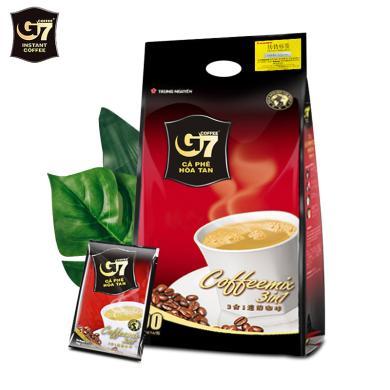 越南原装进口中原G7三合一原味速溶咖啡粉办公提神50包袋装800g