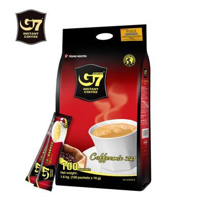 越南原装进口中原G7咖啡三合一原味速溶咖啡粉提神防困100条装1600g