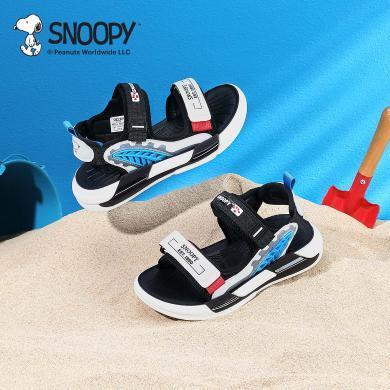 Snoopy史努比童鞋男童凉鞋夏季包头防踢防滑软底沙滩鞋宝宝户外鞋包邮S2125026