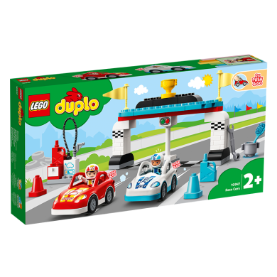 乐高（LEGO)积木得宝系列 2岁+ 儿童玩具幼儿大颗粒早教 男孩女孩生日礼物 10947 红蓝赛车队