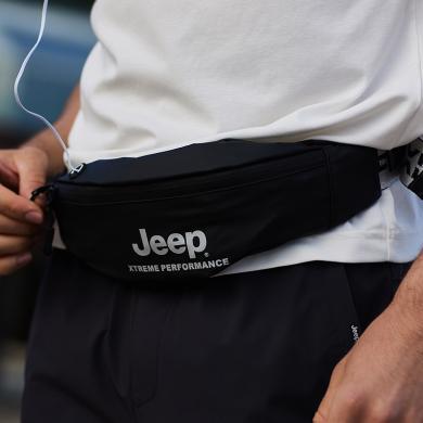 Jeep/吉普健身腰包跑步通勤户外男士多功能运动包大容量夹层手机袋P133078281