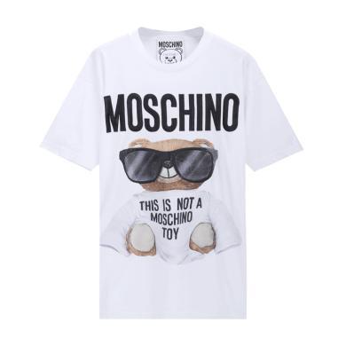 【支持购物卡】MOSCHINO/莫斯奇诺 嘻哈泰迪熊短袖T恤 香港直邮