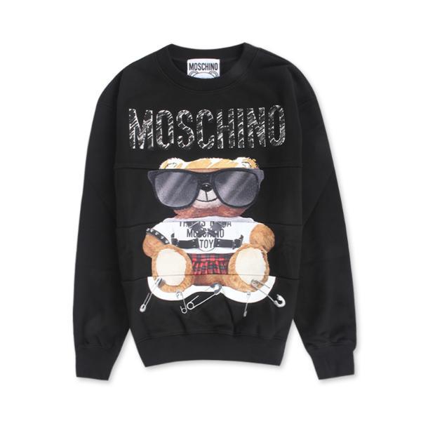 【支持购物卡】moschino 莫斯奇诺 混搭风泰迪熊圆领卫衣 香港直邮【价格 评价 图片】 天虹