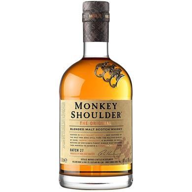三只猴子调和纯麦苏格兰威士忌 700ml 猴子肩膀麦芽进口洋酒调配基酒