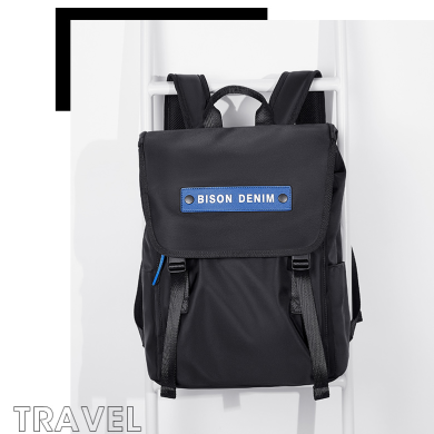 美洲野牛 包包双肩包背包男士背包男大容量电脑包书包商务休闲旅行包包双肩包背包 N20219