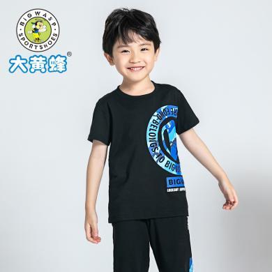 大黄蜂童装 儿童T恤男童运动上衣夏季新款小学生韩版潮流短袖630261730