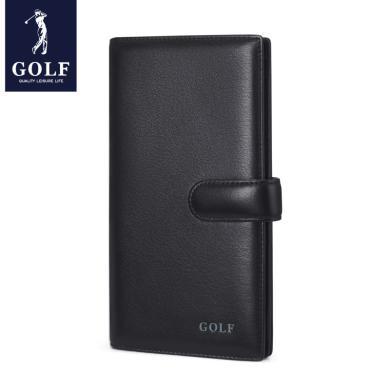 GOLF/高尔夫新款男士钱包男长款简约竖款钱夹薄款头层牛皮卡包皮夹子礼盒  Q263849