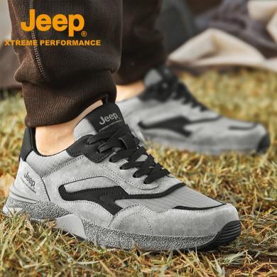 Jeep/吉普户外透气徒步鞋男士低帮新款运动鞋防滑舒适徒步鞋子P231091205