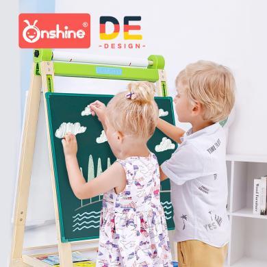 【全店支持购物卡/积分】onshine多功能儿童画板画架套装可升降双面磁性写字板涂鸦小黑板
