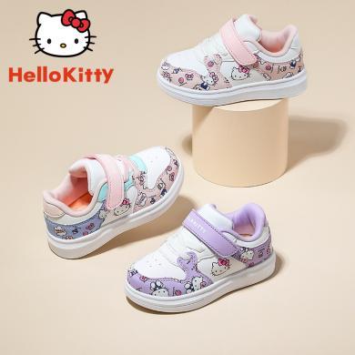 HelloKitty童鞋凯蒂猫女童板鞋秋季新款儿童休闲鞋子防滑透气宝宝运动鞋包邮K2532021