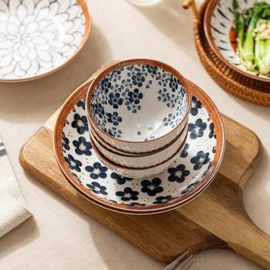 摩登主妇日式特别好看的饭碗家用盘子菜盘餐具高颜值陶瓷吃饭小碗