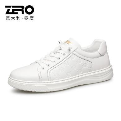 Zero零度男鞋板鞋新款韩版休闲鞋男士纯色百搭潮流免系带小白鞋男