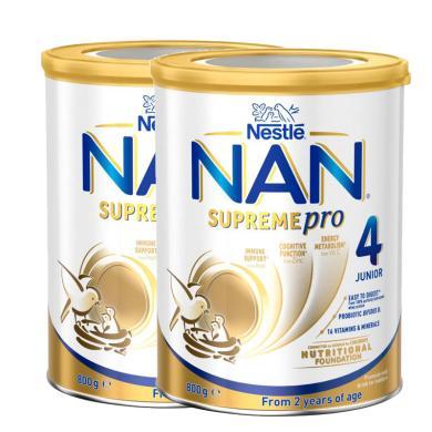 【2罐】澳洲雀巢Nestle能恩superme 适度半水解婴幼儿奶粉4段(3岁以上) 800g/罐