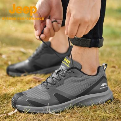 Jeep/吉普新款低帮徒步鞋男户外防滑减震登山鞋透气舒适运动鞋P231091202