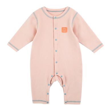 babylove婴幼儿童纯棉中开按扣哈衣秋冬保暖衣服