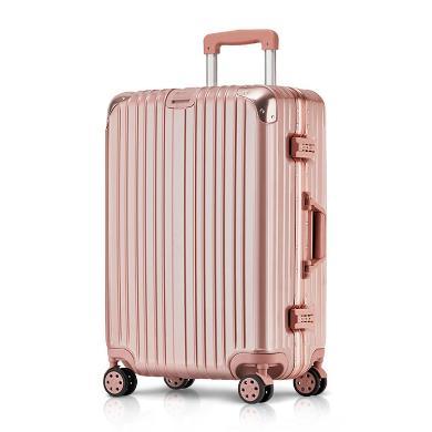 波斯丹顿 20寸铝框行李箱商务休闲百搭时尚万向轮静音旅行拉杆箱 BJ9204030-20