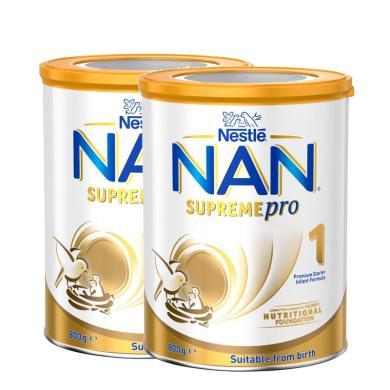【2罐】澳洲雀巢Nestle能恩superme 适度半水解婴幼儿奶粉1段(0-6个月) 800g/罐