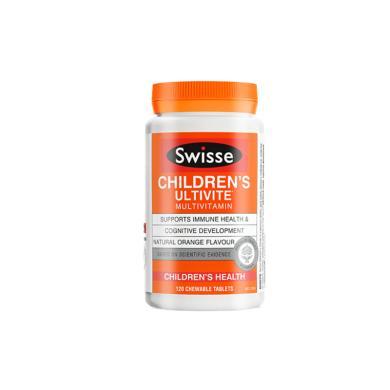 【支持购物卡】澳洲Swisse 儿童复合维生素咀嚼片 120粒(保质期到25年2月）