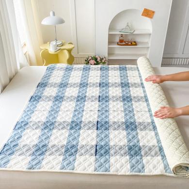 南圣家纺 全棉棉花床垫保护床垫薄款防滑0.9学生床褥子纯棉床护垫MJB
