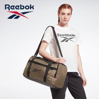 Reebok锐步水桶型健身包单肩手提运动包休闲男包女包旅行袋包军绿色H44942