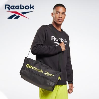 Reebok锐步国际轻奢品牌旅行包方型健身包单肩手提运动户外包休闲男女包训练包H49986 黑色M号
