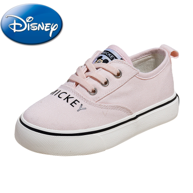 迪士尼童鞋2024春季新款女童帆布鞋休闲鞋透气运动鞋男童防滑软底板鞋子