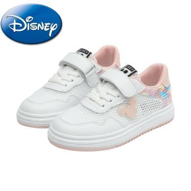 迪士尼童鞋儿童小白鞋网面透气女童板鞋男童鞋春夏季板鞋M2228737